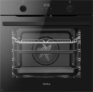 Amica Einbaubackofen EBPX 946 200 S, mit Seitengitter, Pyrolyse-Reinigung, Schwarz-Glas