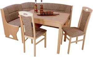 moebel-direkt-online Eckbankgruppe 4tlg. Eckbankgruppe, Stellfläche 125x165 cm