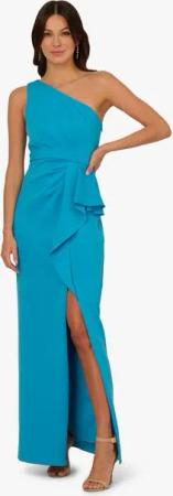 Adrianna Papell Abendkleid One Shoulder Scuba Gown Abend, Anlass, Hochzeit, Party