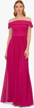 Adrianna Papell Abendkleid Crepe Chiffon Gown Cocktail, Abend, Mutter der Braut, Hochzeit, Anlass