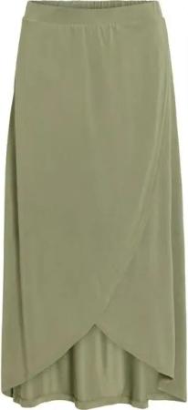 Vila Sommerrock Damenrock mit asymmetrischem Saum und Gummizug VIMODALA HW WRAP SKIRT - NOOS