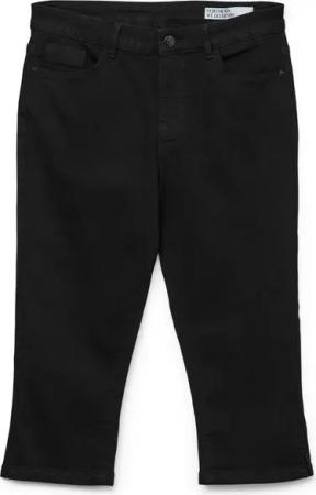 Vero Moda Caprihose Caprihose mit Five-Pocket-Design und Knopfverschluss VMELLY MR KNICKERS DNM MIX NOOS