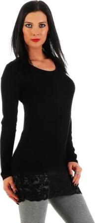 Mellice Longshirt Damen Longshirt Langarmshirt mit Spitze