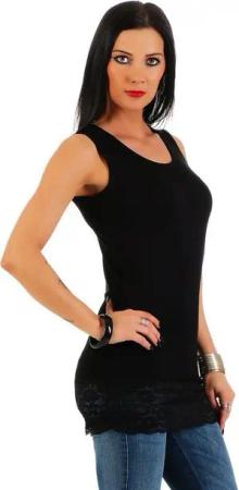 Mellice Longshirt Damen Longshirt Long Top mit Spitze