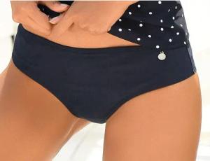 LASCANA Bikini-Hose "Merilyn", uni und bedruckt in klassischer Form