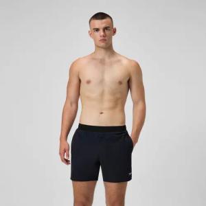 Lookout Einfarbige Badeshorts 40 cm Schwarz für Herren