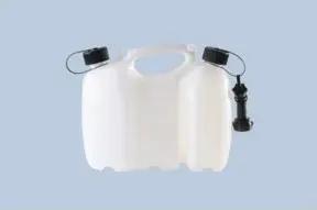 Hünersdorff Doppelkanister PROFI 6+3 L, HD-PE natur, mit UN-Zulassung, Zubehör schwarz