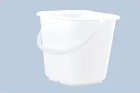 Hünersdorff Industrie-Eimer 14 L, eckig naturfarben, HDPE