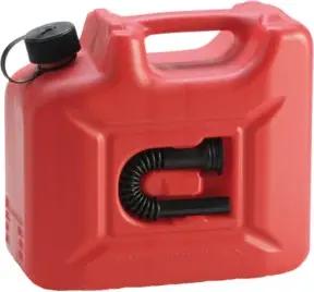 Hünersdorff Kraftstoff-Kanister PROFI (UN) 10 L rot,UN-Zulassung,HDPE,schwarzes Zubehör
