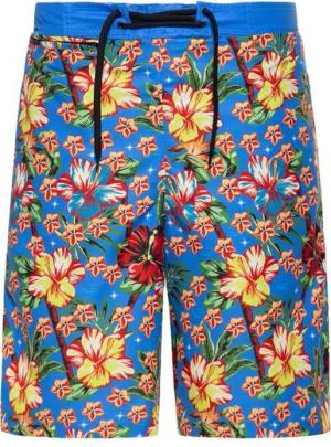 KingKerosin Badeshorts Hula Girl Im hawaiianischen Allover-Muster