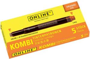 ONline ONLINE 17174/12 Tintenpatrone 5ST orange Tintenpatrone