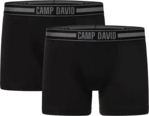 CAMP DAVID Boxershorts "casual", (2er Pack), mit elastischem Logo-Bund