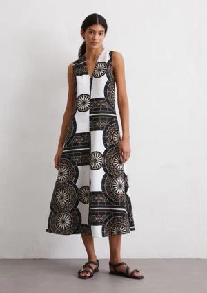Leinenkleid flared