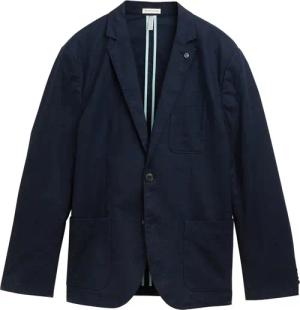 TOM TAILOR Herren Sakko mit Leinenanteil, blau, Uni, Gr. 54