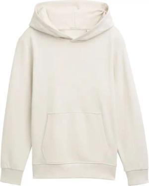 TOM TAILOR Jungen Hoodie Sweatshirt mit Rückenprint, weiß, Uni, Gr. 140