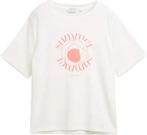 TOM TAILOR Damen T-Shirt aus Baumwolle, weiß, Uni, Gr. XXL