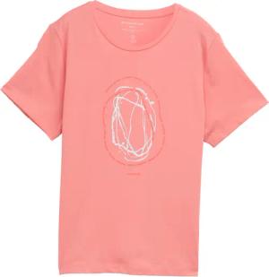 TOM TAILOR Damen T-Shirt mit Print, rosa, Uni, Gr. XL