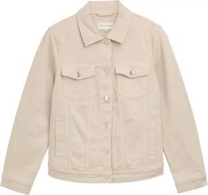 TOM TAILOR Damen Plus Size - Jeansjacke mit Eingriffstaschen, braun, Uni, Gr. 50