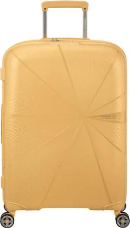 American Tourister StarVibe Trolley 67cm mit 4 Rollen, Erweiterbar + GRATIS HOTELGUTSCHEIN Metallic Banana