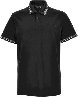 Versace Jeans Couture - Versace Jeans Couture Poloshirt Monogram Black/Whi - Größe XXL - schwarz