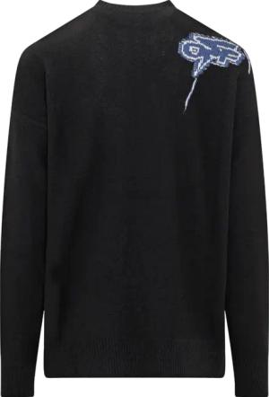 Off-White - Maglione in Jacquard - Größe M - schwarz