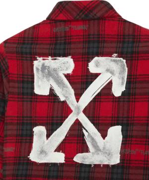 Off-White - Camicia a Quadri Rossa - Größe 116 (6YR) - rot