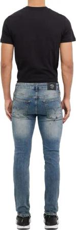 Versace Jeans Couture - Blue Slim Jeans Milano Damaged - Größe 31 - blue