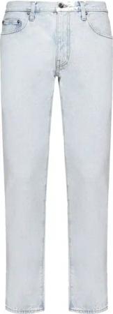 Off-White - Jeans slim con stampa diag tab blu - Größe 34 - blue