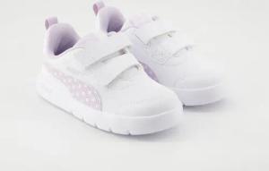 Puma Schuhe - Courtflex V3 Dotty V Synthetik (Weiß, Gr. 24)