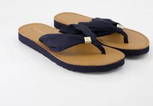 Tommy Hilfiger Schuhe - Beach Sandal Textil (Blau, Gr. 42)