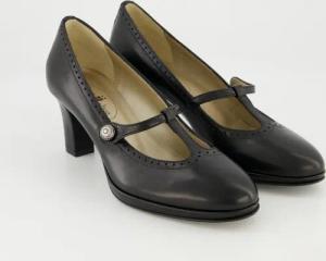 Dirndl & Bua Schuhe - 1939-01 Glattleder (Schwarz, Gr. 37)