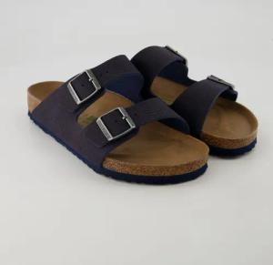 Birkenstock Schuhe - Arizona Textil Vegan Textil (Blau, Gr. 50)