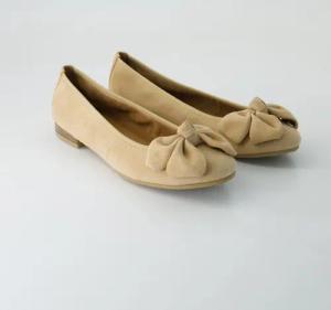 Tamaris Schuhe - M2214144 Veloursleder (Beige, Gr. 38)