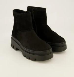 Paul Green Schuhe - 8113-014 Veloursleder (Schwarz, Gr. 42)