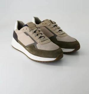 Geox Schuhe - Branthon Veloursleder und Textil (Beige, Gr. 40)