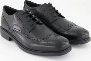 Geox Schuhe - Dublin B - Smooth Leath. Glattleder (Schwarz, Gr. 47)