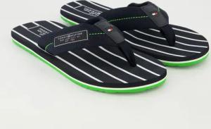 Tommy Hilfiger Schuhe - Patch Hilfiger Beach Sandal Textil (Blau, Gr. 40)