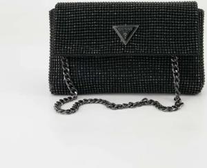 Guess Schuhe - Zalina Flap Clutch Mesh (Schwarz)