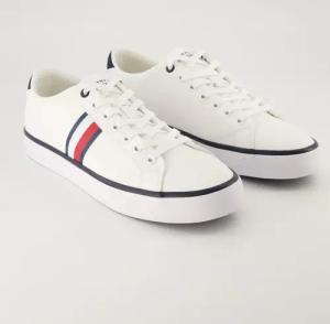 Tommy Hilfiger Schuhe - Vulc Low Textil (Weiß, Gr. 47)