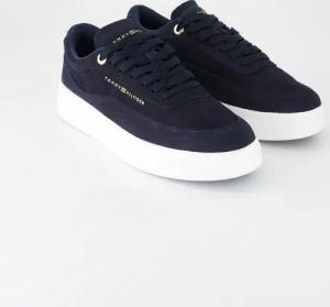 Tommy Hilfiger Schuhe - Modern Court Sneaker Nubuck Veloursleder (Blau, Gr. 38)