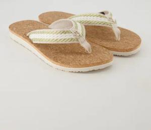Tommy Hilfiger Schuhe - Cork Sandal Textil (Beige, Gr. 38)
