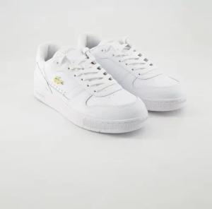Lacoste Schuhe - T-Clip Leder und Synthetik (Weiß, Gr. 38)