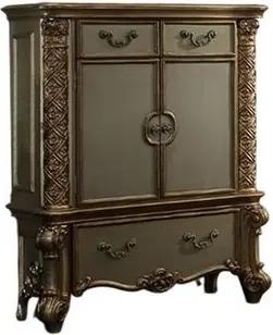 JVmoebel Kommode Buffet Kommoden Schrank Barock Rokoko Anrichte Konsole Gold Holz Beige, Made in Europa