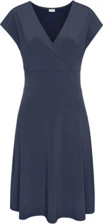 LASCANA Midikleid aus bügelfreier Ware, elegantes Sommerkleid aus Jersey, Strandkleid