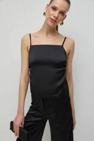 No Matter What Bustierkleid Rücken Schnür Satin Bluse