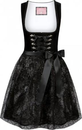 Dirndl Loredana (schwarz, Gr. 34) von Stockerpoint Wiesnwuid für Damen, 40% Baumwolle, 60% Polyester
