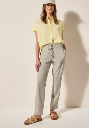 Cecil Damen Casual Fit Hose in Beige, Gr: XS