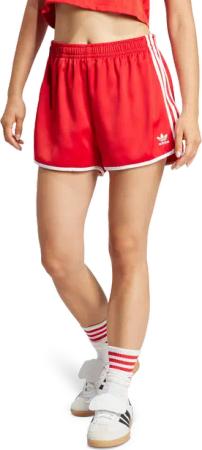 Adidas 3 Stripes Damen Kurze Hosen - Rot - Größe: 38 - Foot Locker