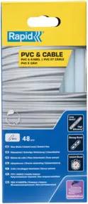 Rapid Klebesticks PVC/Kabel, Durchmesser 12 x 190 mm 48 Stk. Karton