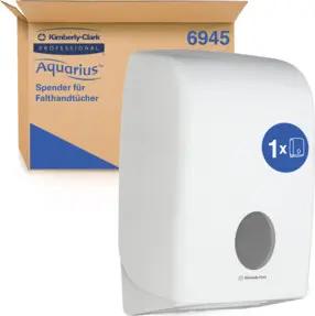 Aquarius Spender für Papierhandtücher, 1 x Papierhandtuchspender, weiß